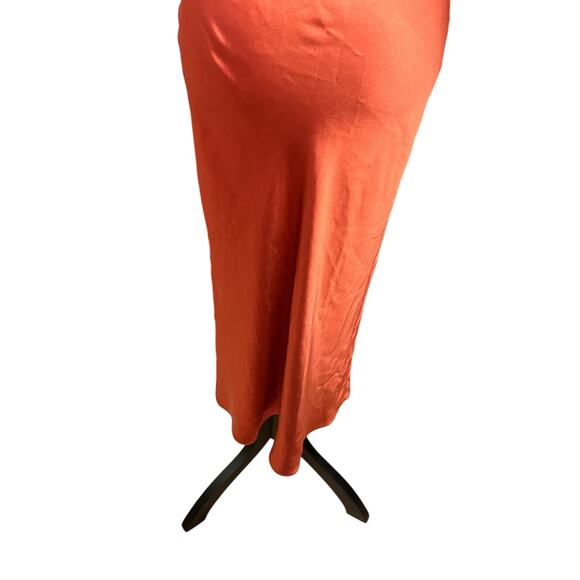 All Saints Vibrant Orange Midi Dress - Picture 7 of 9